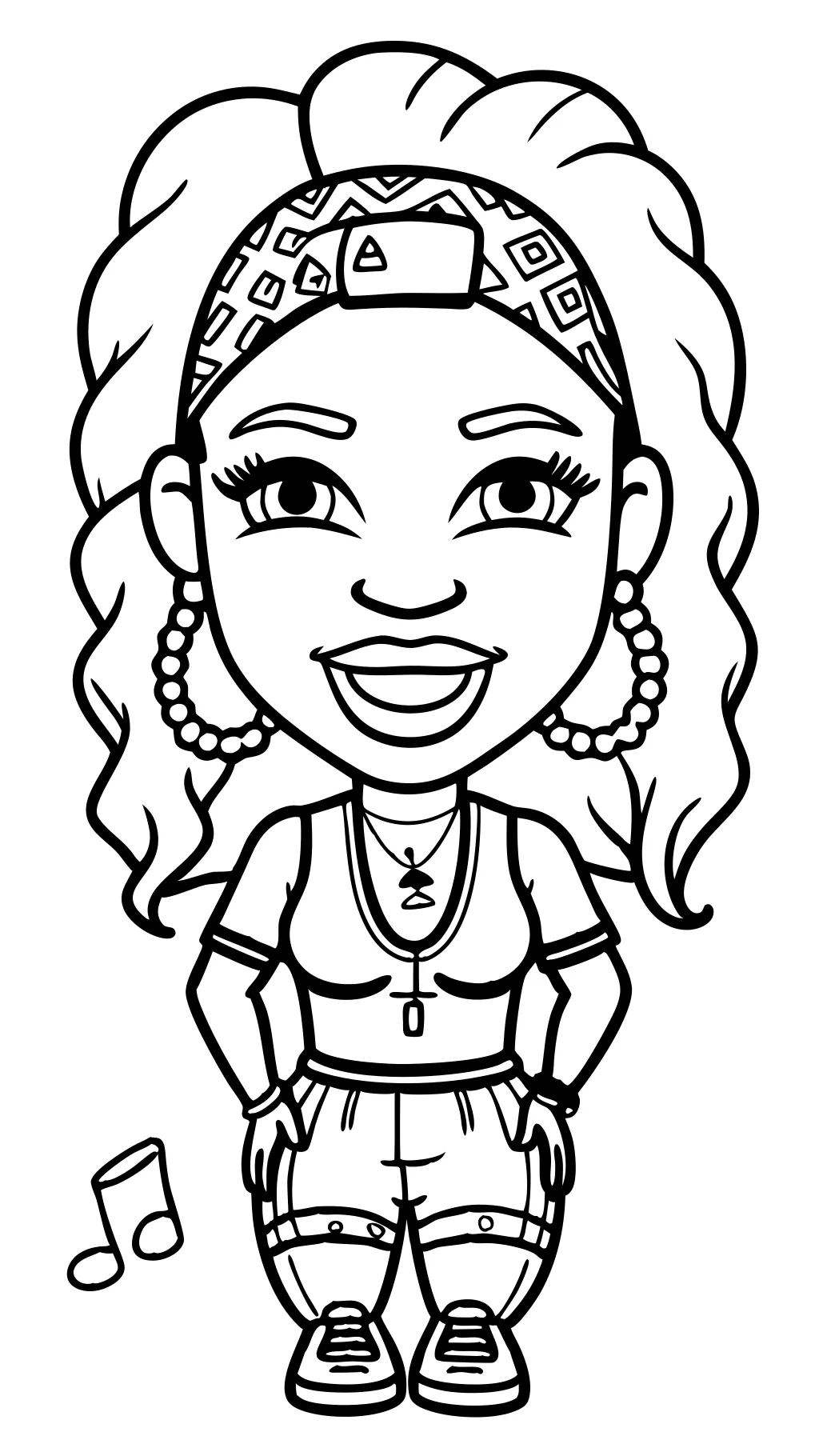 coloring pages nicki minaj